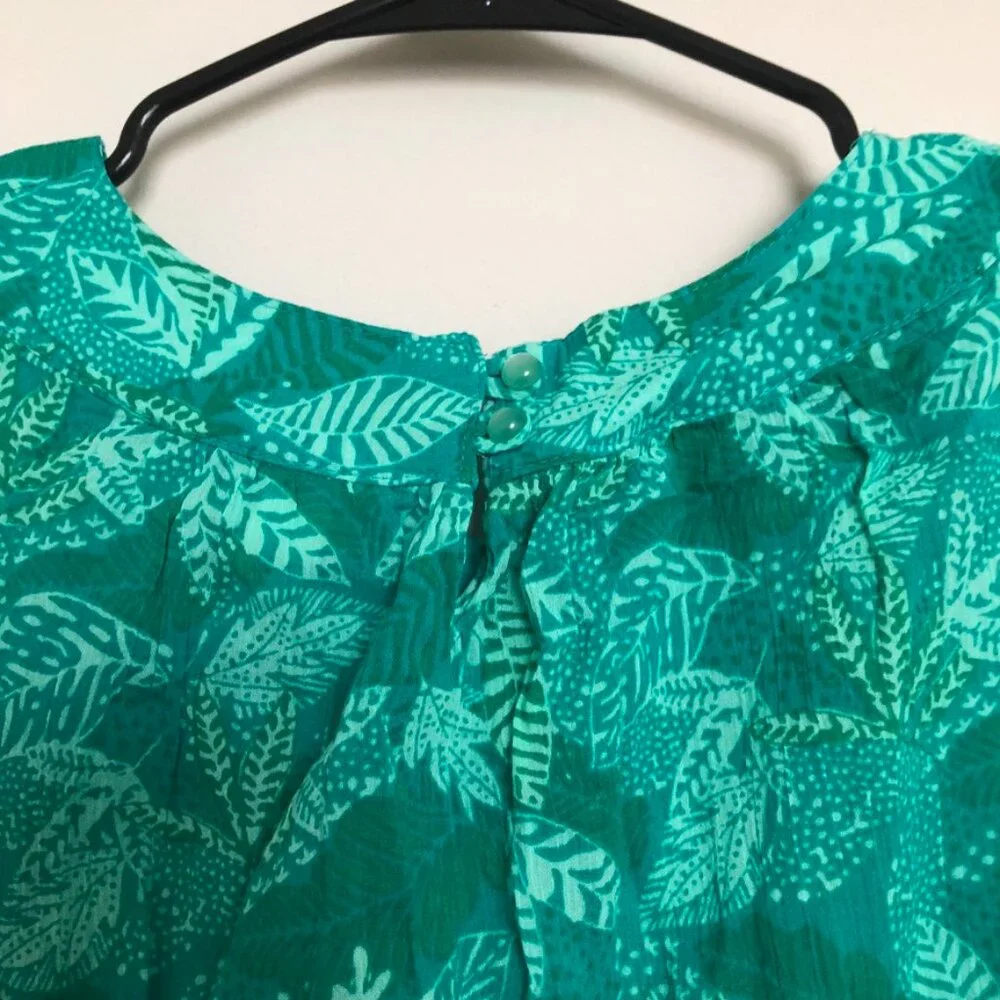 Cherokee Girls Leaf Print Sleeveless Top NWT Size L (10–12)